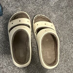 CROCS Cream Slip-On Shoes